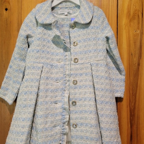 Kids Blue and Gray Coat - Picture 1 of 13